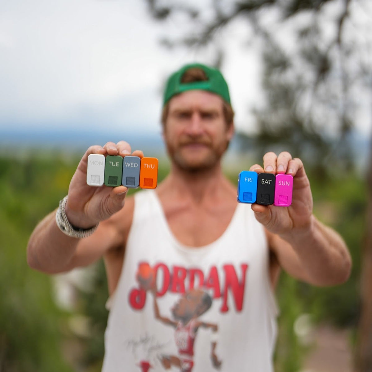 Eric Hinman holding his MagNano week in two hands