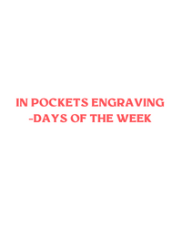 In Pockets Engraving - Days of the Week - Weekly Vitamin Case (Checkout)