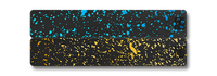 Weekly AM-PM Pill Case - Black+Gold Splatter