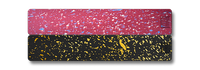 Weekly AM-PM Pill Case - Black+Gold Splatter