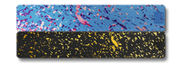 Weekly AM-PM Vitamin Case - Black+Gold Splatter