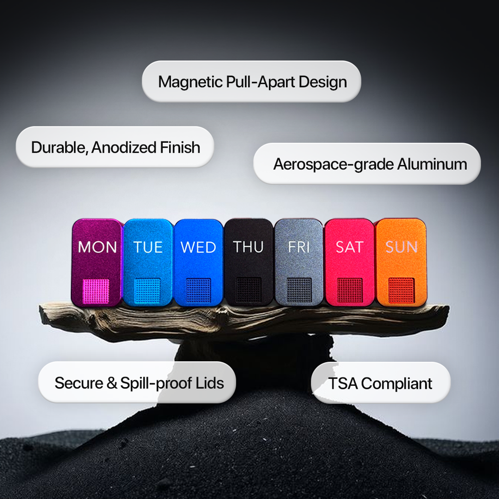 MagNano Case by Ikigai Cases | 100% Metal Pill Cases