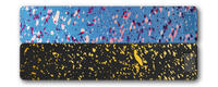 Weekly AM-PM Vitamin XL Case - Black+Gold Splatter