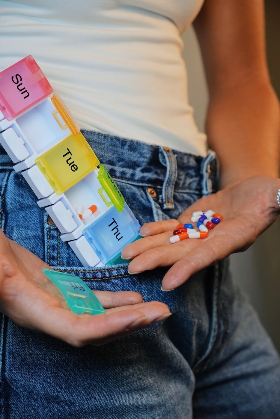 Plastic pill box