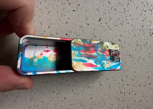 Customer photo of a Watercolor Nano Vitamin Case from Jennifer M.