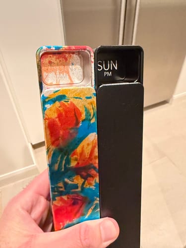 Customer photo of a Watercolor AM-PM Vitamin Case from Justin S.