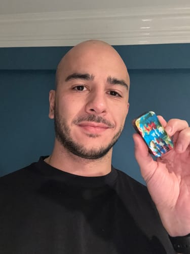 Customer photo of a Watercolor Nano Vitamin Case from Max D.
