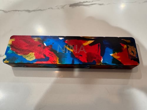 Customer photo of a Watercolor Weekly Vitamin Case from Rich D.