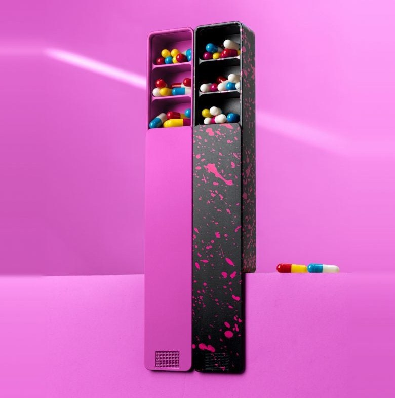Black & Pink Splatter